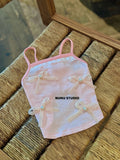 将图片加载到图库查看器，Pink Bow Strap Pet Top