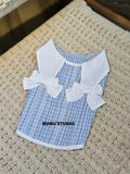 将图片加载到图库查看器，Double Bow Dog Sleeveless Vest