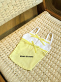将图片加载到图库查看器，Yellow Bow Strap Pet Top